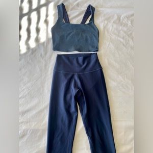 ALO Yoga Set - Airlift Legging and Ribbed Tank